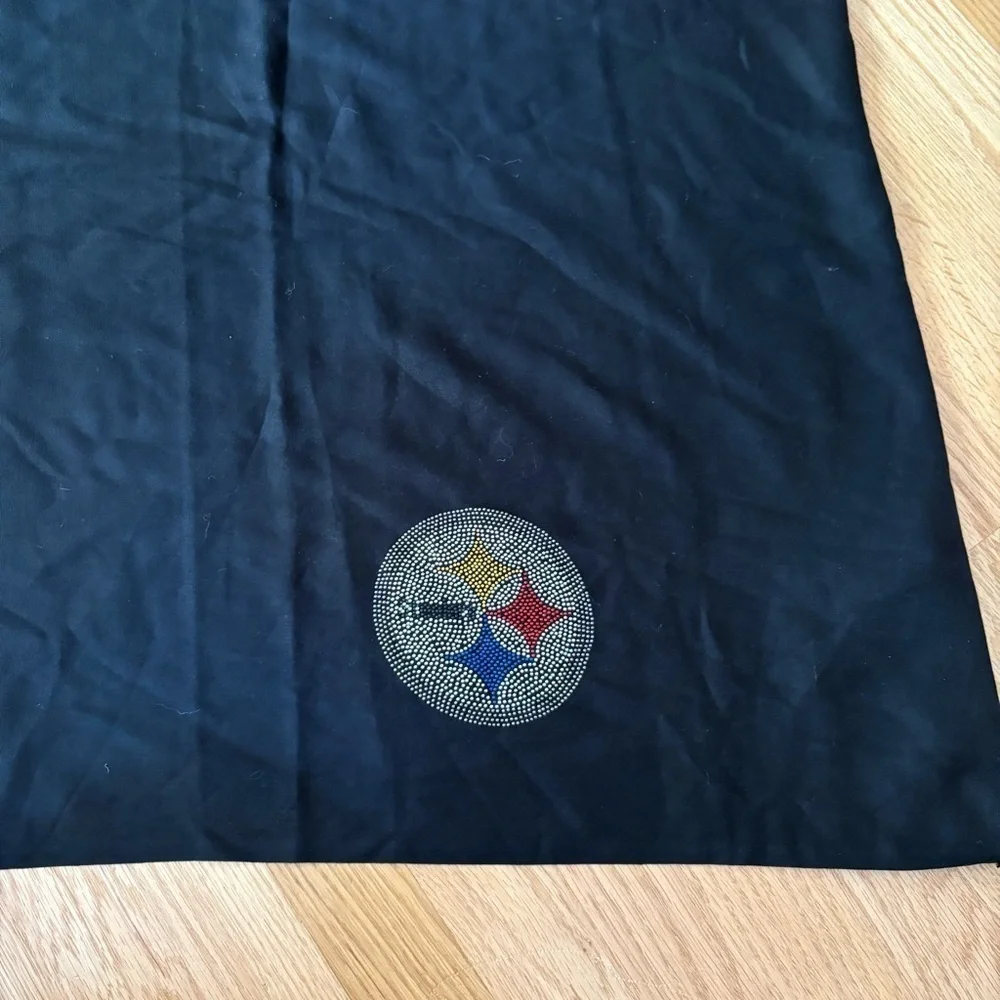 Pittsburgh Steelers Rhinestone Infinity Scarf NEW Black NFL Football Women